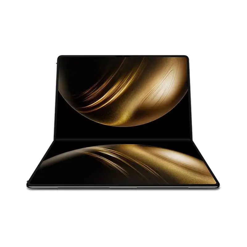 MateBook Fold con pantalla OLED plegable, abierta y cerrada