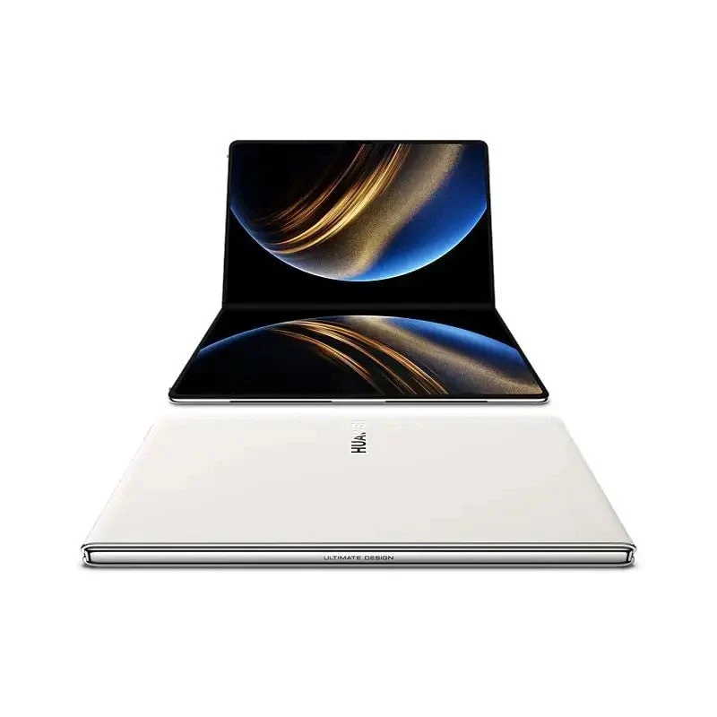 MateBook Fold con pantalla OLED plegable, abierta y cerrada